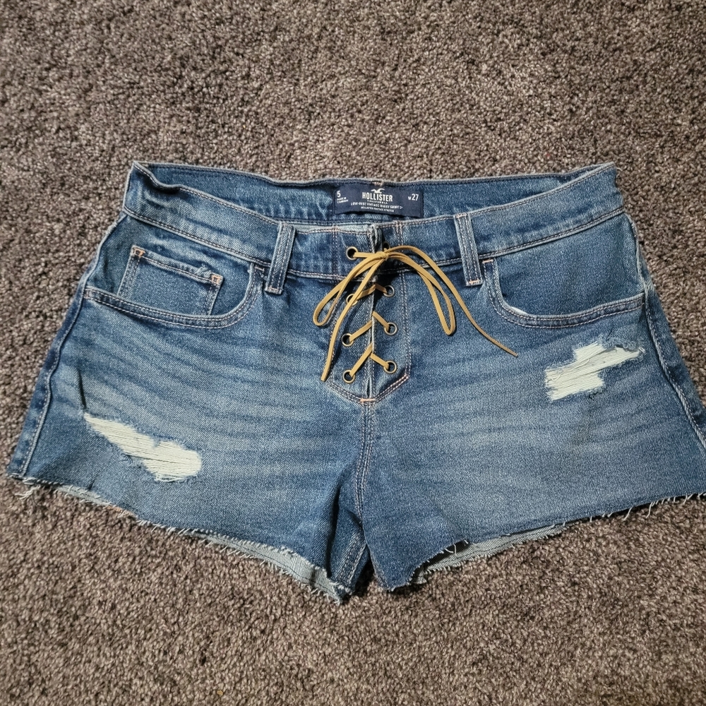 Hollister denim shorts size 5